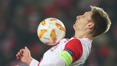 Slavia - Genk 0:0, Slávisty podržel dvěma výbornými zákroky Kolář, Škoda v koncovce selhal