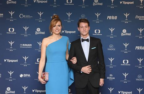 Gabriela Koukalov na Sportovci roku 2018 se sluchov postienm tenistou...
