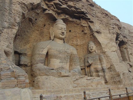 Nejvtí Buddha v údolí Yungang.