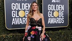 Heidi Klum v atech Monique Lhuillier.