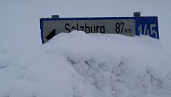 Rakousko a Bavorsko se potýká s přívaly sněhu.