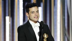 Rami Malek si pebral cenu za nejlepího herce v kategorii drama.