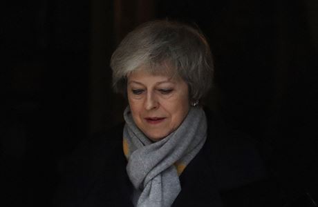 Premiérka Theresa Mayová ped úterním rozhodujícím hlasování o brexitu.