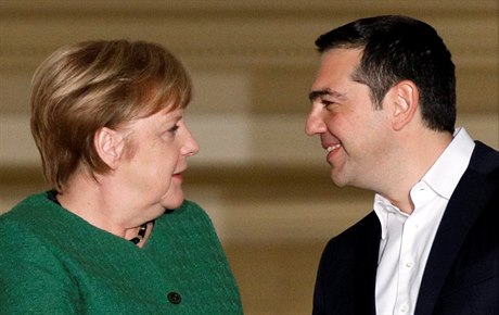 Nmecká kancléka Angela Merkelová a ecký premiér Alexis Tsipras.
