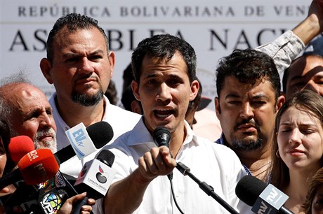 Venezuelský opoziní vdce Juan Guaidó.