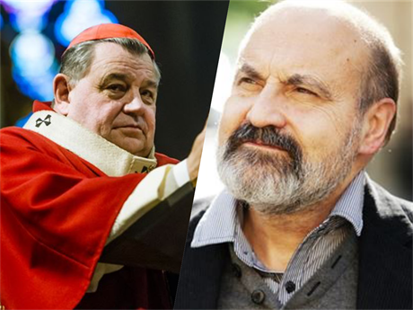 Koláž: Vlevo kardinál Dominik Duka, vpravo kněz a vysokoškolský pedagog Tomáš...