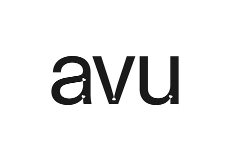 Ukázka pouití písma AVU Variable. Logo AVU.