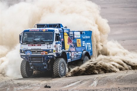 Kamaz ruského pilota Andreje Karginova na letošním Dakaru.
