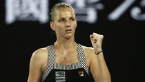 Tenistka Karolna Plkov postoupila na Australian Open pes Italku Giorgiovou.