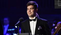 Ocen�ní v kategorii Talent roku p�evzal Milan Al-Ashhab.