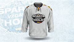 Speciální dres hokejist Sparty na domácí zápasy.