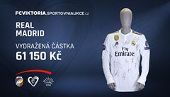 Podepsaný dres Realu Madrid, který do aukce na podporu NTKD vnovali plzetí...