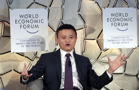 f skupiny Alibaba Jack Ma na Svtovm ekonomickm fru.
