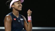 Naomi sakaov se raduje z vtzstv v Australian Open