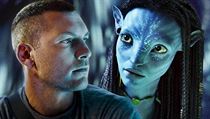 iv Sam Worthington a animovan Zoe Saldana ve snmku Avatar
