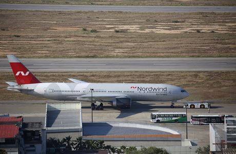 Boeing 777-200ER spolenosti Nordwind Airlines byl na venezuelském letiti od...