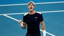 Brit Andy Murray takto slavil mnoh vtzstv.