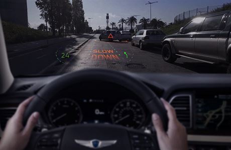 Holografick navigace od automobilky Hyundai.