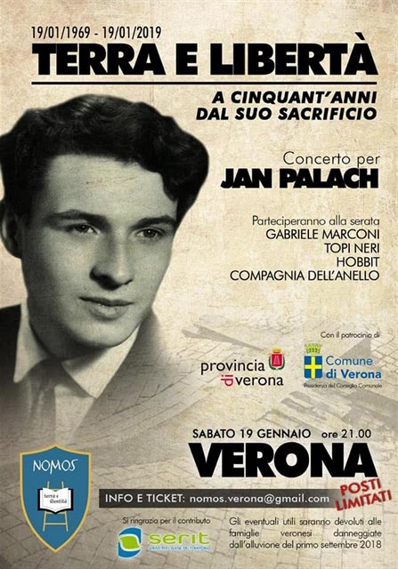 Koncert italských neofaist vnovaný Palachovi.