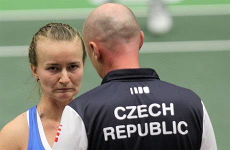 Fed Cup R vs. Rumunsko: smutn Barbora Krejkov.
