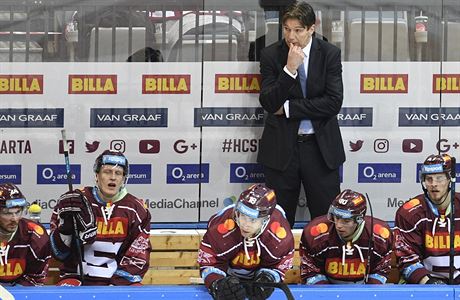 Utkání 46. kola hokejové extraligy: HC Sparta Praha - HC Olomouc, 19. února...