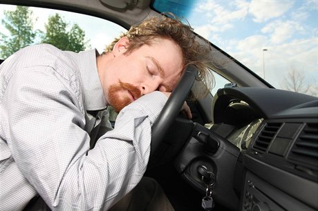 Spící řidič - ilustrační foto.