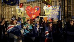 Protest proti brexitu.