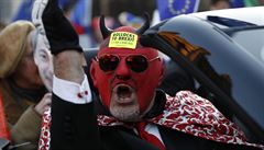 Protest proti brexitu.