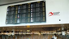 Letiště v Bruselu bylo kvůli generální stávce v Belgii prázdné.