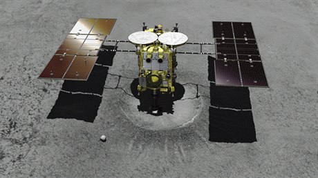 Japonská sonda se pipravuje na odbr vzork z asteroidu Ryugu