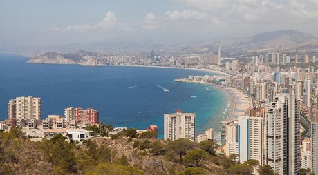 Turistické letovisko Benidorm ve panlsku.