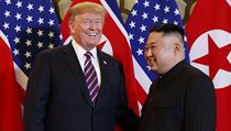 Americk prezident Donald Trump a severokorejsk vdce Kim ong-un.