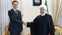 Syrsk prezident Bar Asad s rnskm prezidentem Hasanem Rhnm.