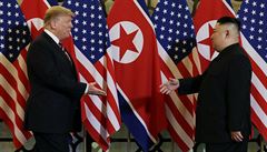 Americký prezident DOnald Trump se setkal se severokorejským vdcem Kim...
