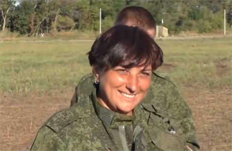 Hrdinka Svitlana Drjuková je bývalou velitelkou enské osádky tanku.