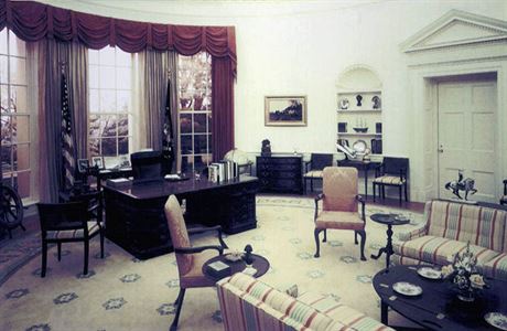 Ovln pracovna za vldy prezidenta Geralda Forda v 70. letech.