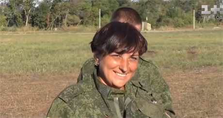 Hrdinka Svitlana Drjuková je bývalou velitelkou enské osádky tanku.