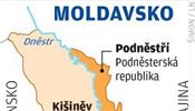 Mapa Moldavska.