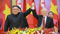 V pátek se Kim setkal s vietnamským prezidentem a éfem komunistické strany...