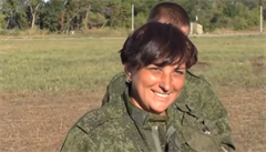 Hrdinka Svitlana Drjuková je bývalou velitelkou ženské osádky tanku.