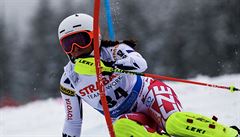 Gabriela Capová pi slalomu SP