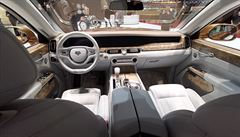 Ruská limuzína Aurus Senat na autosalonu v enev
