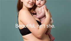 Na reklamním snímku je Kesia, 17 týdn po porodu.