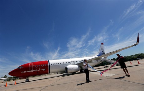 Boeing 737 MAX 8 norských aerolinek.