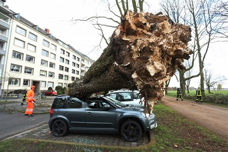 Vítr ádil také v nmeckém Düsseldorfu.