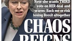 Titulní strana Daily Mail.