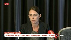 Novozélandská premiérka Jacinda Ardernová oznaila pátení útok za jeden z...