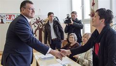 Maro efovi, místopedseda Evropské komise volil v jedné z bratislavských...