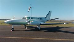 Cessna 404, ze které se snímkování provádí.