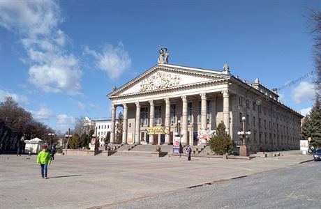 Ternopilsk divadlo.